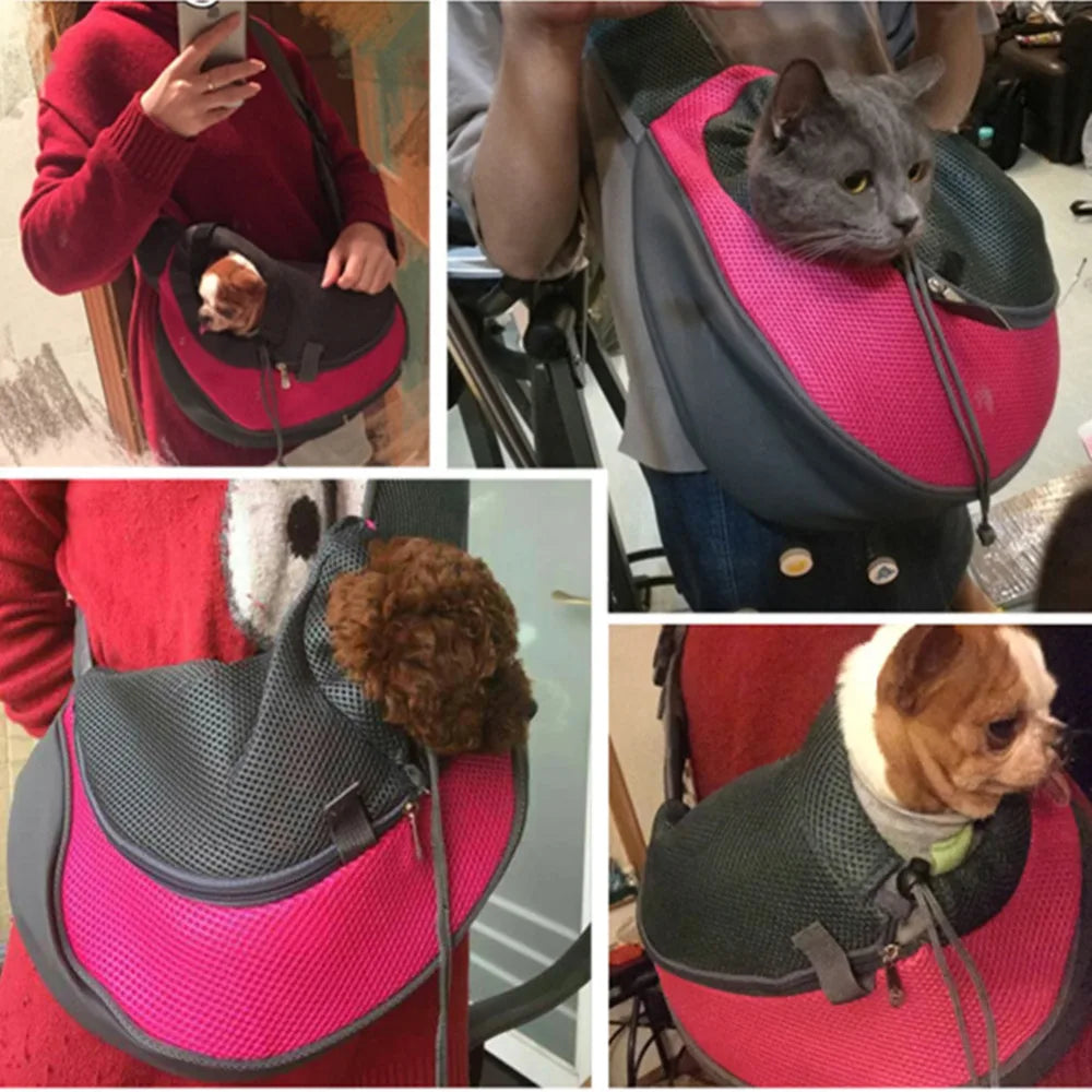 Airy shoulder bag for pets