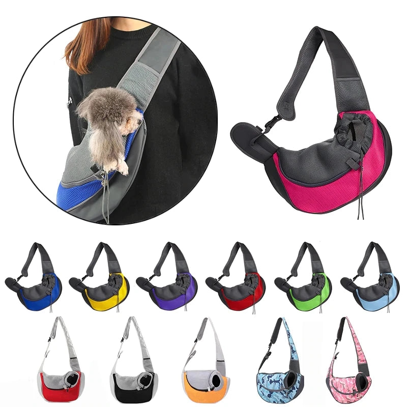 Airy shoulder bag for pets
