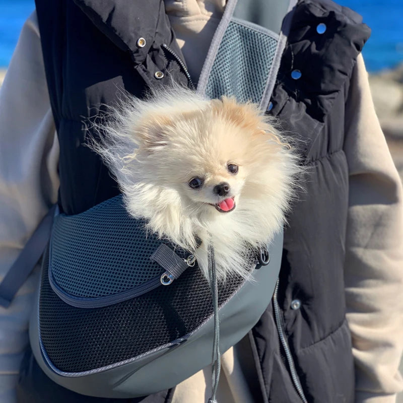 Airy shoulder bag for pets
