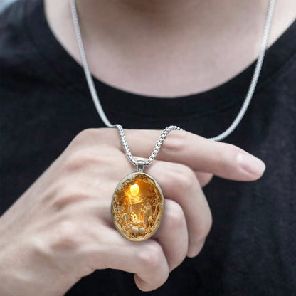 Christmas Nativity 3D Relief Pendant