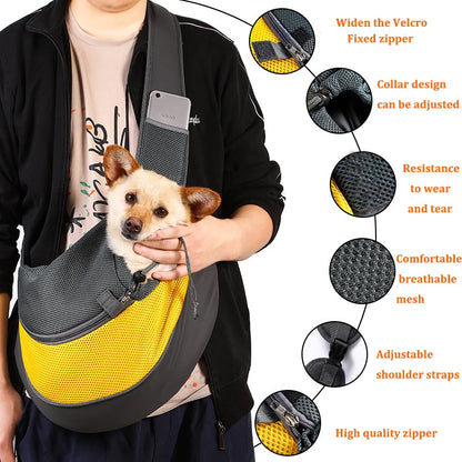 Airy shoulder bag for pets