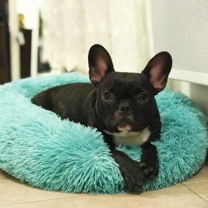 Round pet donut bed