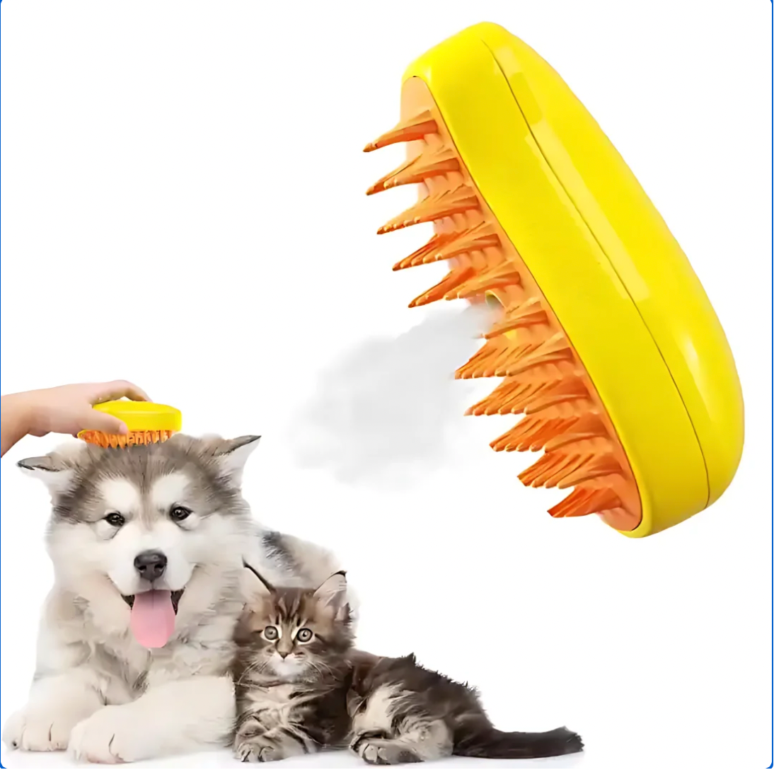 Steam brush for removing hair from Clean-pets