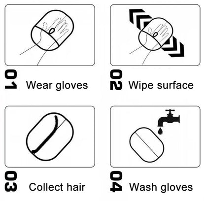 Electrostatic Gloves For Hair Removal