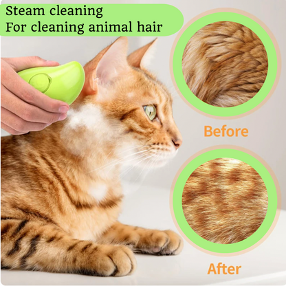 Steam brush for removing hair from Clean-pets