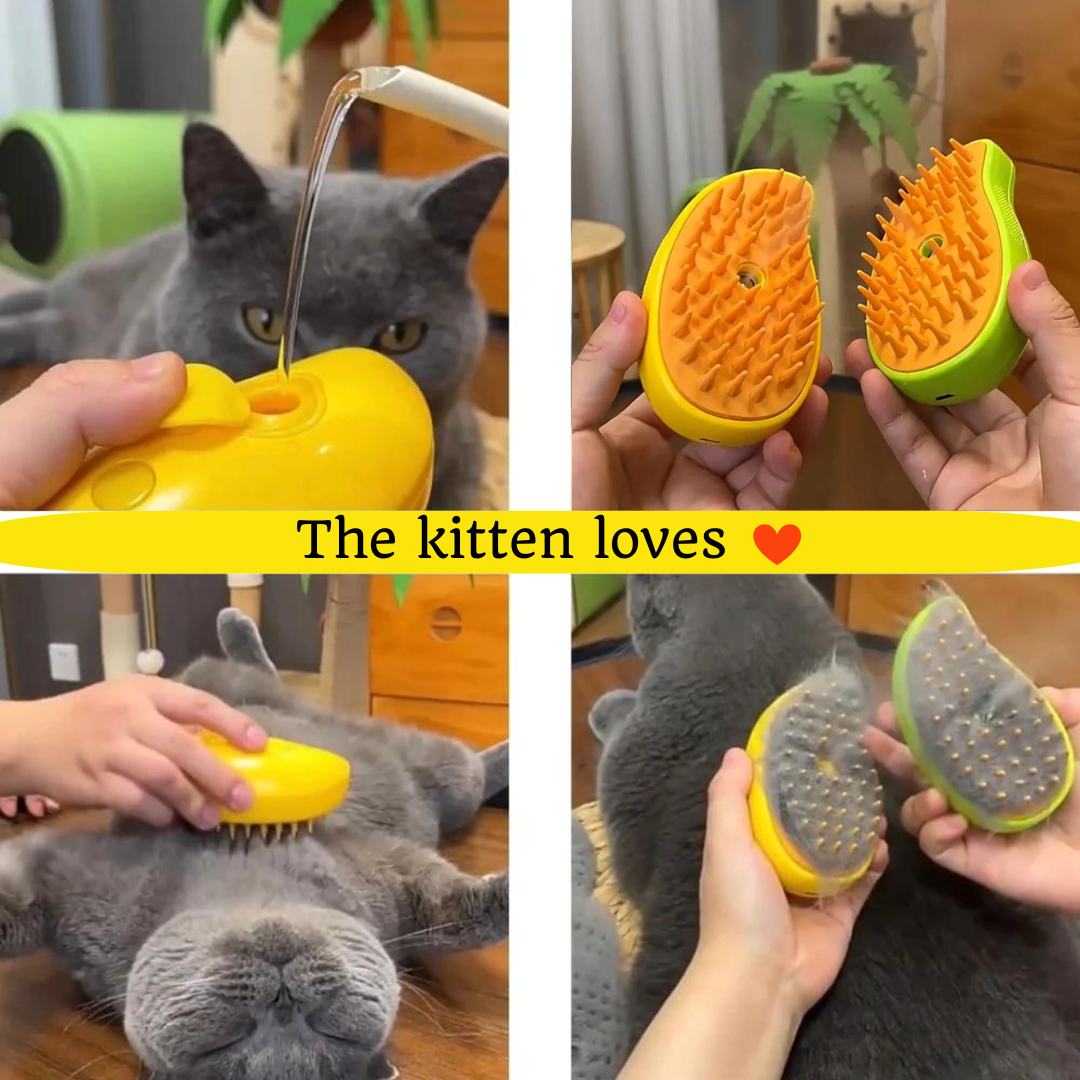 Steam brush for removing hair from Clean-pets