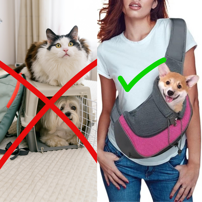 Airy shoulder bag for pets